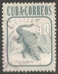 Sellos de America - Cuba -  Cocodrilo