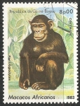Stamps Africa - Guinea Bissau -  Macacos africanos- mono