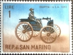 Stamps San Marino -  Intercambio aexa 0,20 usd 1 l. 1962