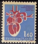 Stamps Czechoslovakia -  Congreso de cardiología 