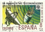 Stamps Spain -  DIA MUNDIAL DE LAS TELECOMUNICACIONES. SATÉLITE Y ANTENA. EDIFIL 2523