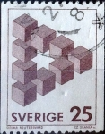 Stamps Sweden -  Intercambio 0,20 usd 25 ore 1982