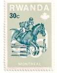 Stamps : Africa : Rwanda :  Juegos olimpicos Montreal 1976.  Hipica