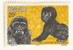 Stamps : Africa : Rwanda :  Gorilas