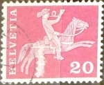 Stamps Switzerland -  Intercambio 0,20 usd 20 cent. 1960