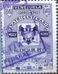 Stamps Venezuela -  Intercambio 0,25 usd 40 cent. 1955