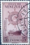 Stamps Venezuela -  Intercambio 0,20 usd 5 cent. 1952