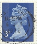 Sellos del Mundo : Europa : Reino_Unido : SERIE ISABEL II TIPO MACHIN. VALOR FACIAL 3p. YVERT GB 610