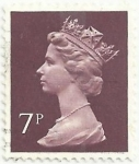 Stamps United Kingdom -  SERIE ISABEL II TIPO MACHIN. VALOR FACIAL 7p. YVERT GB 734a