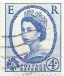 Sellos del Mundo : Europa : Reino_Unido : SERIE ISABEL II TIPO WILDING. VALOR FACIAL 4 p. YVERT GB 332