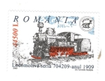 Stamps Romania -  Locomotora 704209- año 1909