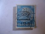 Stamps Germany -  Mariscal, Paul Von Hindenburg.