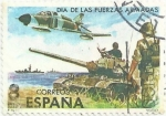 Stamps Spain -  DIA DE LAS FUERZAS ARMADAS. MEDIOS DE COMBATE. EDIFIL 2572