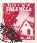 Stamps Spain -  PLAN SUR DE VALENCIA. Nº 3, BARRACA VALENCIANA