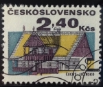 Stamps Czechoslovakia -  Edificación tipica