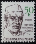 Sellos de Europa - Checoslovaquia -  Jawaharlal Nehru