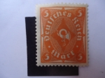 Stamps Germany -  Deutsches Reich - Scott/Al:180 - definitives-Posthorn.