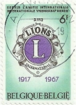 Sellos de Europa - B�lgica -  50 ANIVERSARIO LIONS INTERNACIONAL. VALOR FACIAL 6 BEF. YVERT BE 1405