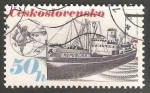 Sellos de Europa - Checoslovaquia -  Shipping Industry 