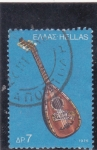 Stamps Greece -  instrumento musical