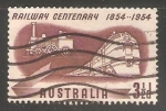 Stamps Australia -  Railway Centenary 1854-1954