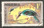 Sellos de Africa - Nigeria -  185 - Pájaro martín pescador