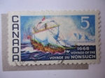 Sellos de America - Canad -  Voyage du Nonsuch - 1668.