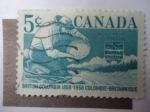 Stamps Canada -  Minero - British Columbia 1858-1958.