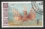 Stamps Tanzania -  Pterois Volitans