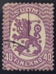 Stamps Finland -  Leon heráldico 