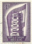 Stamps Belgium -  SERIE EUROPA CEPT 1956. CONSTRUYENDO EUROPA, VALOR FACIAL 4 BEF. YVERT BE 995