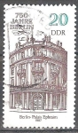 Stamps Germany -  750 Años de Berlín (palacio,Efraín) DDR.