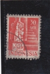 Sellos del Mundo : Asia : Indonesia : figura