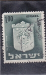 Sellos de Asia - Israel -  escudo de Tel Aviv