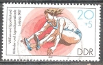 Sellos de Europa - Alemania -  VIII.Festival de Gimnasia y deportes y XI. Infantil y Juvenil de Leipzig 1987-DDR.