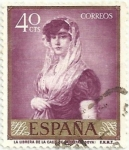 Stamps Spain -  DIA DEL SELLO. GOYA. LA LIBRERA DE LA CALLE CARRETAS. EDIFIL 1211