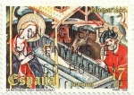 Stamps Spain -  (149) NAVIDAD 1985. NACIMIENTO DEL SEÑOR. RETAULE GUIMERÀ, MUSEU EPISCOPAL DE VIC. EDIFIL 2818