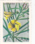 Stamps Vietnam -  flores-