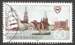 Stamps Germany -  1425 - 750 Anivº de la ciudad de Kiel 