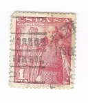 Stamps Spain -  Edifil 1032. General Franco y castillo de Mota