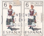 Sellos de Europa - Espaa -  trajes regionales- Sta Cruz de Tenerife (23)