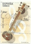 Stamps Spain -  INSTRUMENTOS MUSICALES. SITAR. EDIFIL 4713