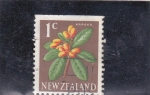 Stamps New Zealand -  flores