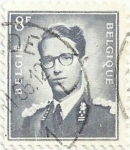 Stamps Belgium -  SERIE BÁSICA REY BALDUINO TIPO MARCHAND. VALOR FACIAL 8 BEF. YVERT BE 1071