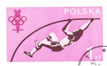 Stamps Poland -  salto de pertiga