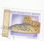 Sellos de Africa - Benin -  serpiente