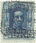 Stamps Spain -  SERIE ALFONSO XIII TIPO VAQUER. VALOR FACIAL 40 Cts. EDIFIL 319