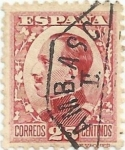 Stamps Spain -  SERIE ALFONSO XIII TIPO VAQUER DE PERFIL. VALOR FACIAL 25 Cts. EDIFIL 495