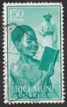 Stamps Equatorial Guinea -  Rio Muni 1960 - 5 - Niño indígena