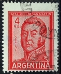 Stamps Argentina -  General San Martín 